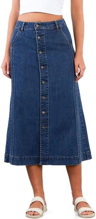 Wash Lab Denim For Keeps Denim Maxi Skirt in Imperial Blue at Nordstrom, Size 30