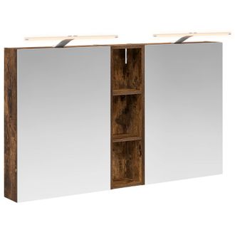 vidaXL Juego De Muebles De Ba&ntilde;o Con Estante 3 Pcs 120 X 14,5 X 70 Cm Vidaxl