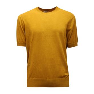 Paolo Pecora T-Shirts, male, Yellow, XL, 0365Av Maglia Delav&egrave;