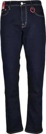 Sartoria Tramarossa Midnight Blue Stretch Jeans with Classic Five-Pocket Design
