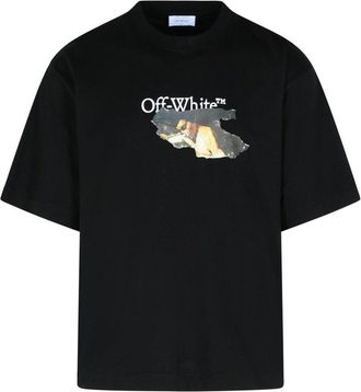 Off-white Paint Arrow Black Cotton T-Shirt