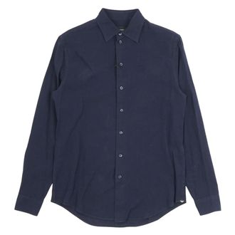 Emporio Armani Heren, Overhemden, Blauw, Maat: XL