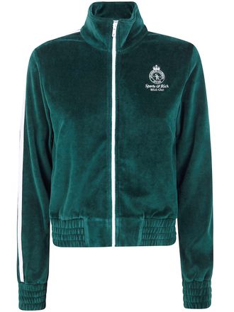 Sporty & Rich Crown Tennis Elio Velour Track Jacket