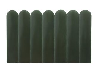 Pascal Morabito Cabecero de cama JAPI de Pascal Morabito - 210 cm - Terciopelo - Verde - de Pascal Morabito