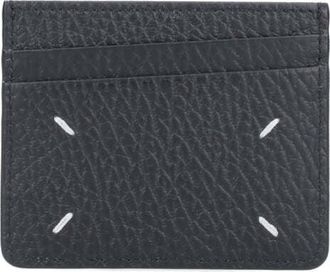 Maison Margiela Textured Calfskin Cardholder with Four Stitches Detailing