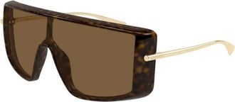 Alexander McQueen Am 0524S Zonnebrillen - unisex - Zonnebrillen - Bruin - ONE Size - Nylon - Accessoires