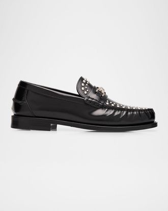 Versace Mens Medusa 95 Horsebit Loafers