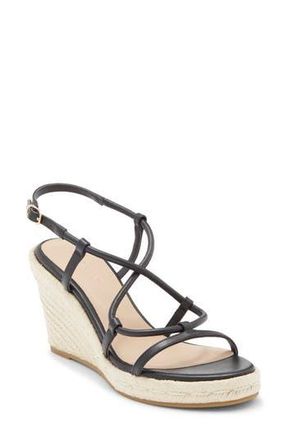 Stuart Weitzman Nilla Espadrille Platform Wedge Sandal in Black at Nordstrom Rack, Size 10.5
