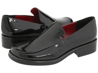 Franco Sarto Bocca Womens Flat Shoes Black Metallic Patent : 11 M, Leather