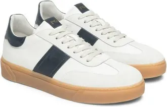 Nero Giardini Low Top Sneaker in White/Navy at Nordstrom, Size 10-10.5Us