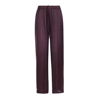 ottod'Ame Straight Trousers, female, Purple, Size: 2XS Arianna Satin Trousers