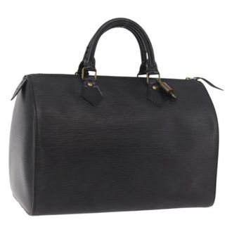 Louis Vuitton Pre-owned Speedy 30 Hand Bag - Dames - Pre-owned - Zwart - Maat: ONE Size Leer