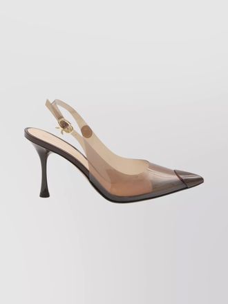 Gianvito Rossi patent-effect slingback pumps