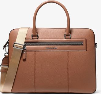 Michael Kors Jet Set Pebbled Leather Briefcase