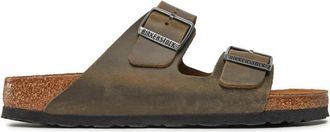 Birkenstock Arizona Sandalen - Heren - Sandalen - Groen - 41 EU - Leer - Schoenen