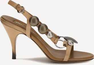 Miu Miu Leather Sandals Female 36.5