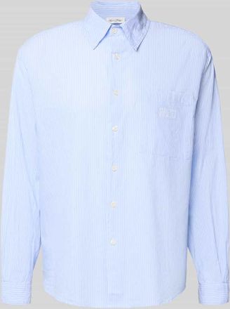 American Vintage American Vintage Relaxed Fit Freizeithemd mit Brusttasche Modell ELUABIRD in Hellblau, Größe XL