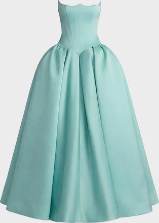 Mac Duggal Fit-and-Flare Strapless Gown
