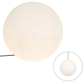 QAZQA Modern Outdoor Lamp White 56 cm IP44 - Nura