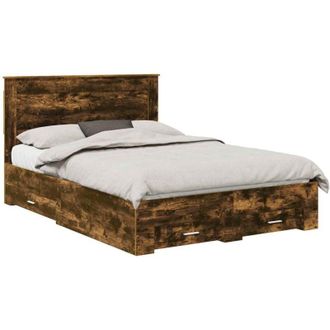 vidaXL Bed Frame with Drawer with Headboard Manual Engineered Wood vidaXL