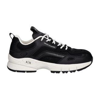 A|X Armani Exchange Schoenen, Heren, Zwart, 40 EU, Leer, Bimaterial Sneakers
