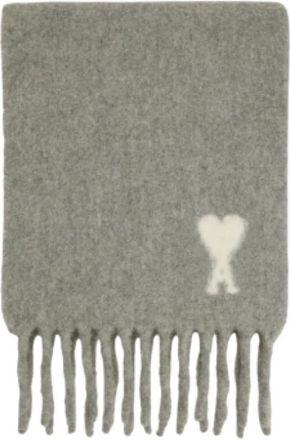 Ami Echarpe De Coeur Oversize - Dames - Wintersjaals - Grijs - ONE Size - Accessoires