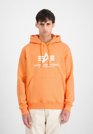 Alpha Industries Hoodie ALPHA INDUSTRIES Basic Hoodie BL, Herren, Gr. L, orange (tangerine), Obermaterial: 80% Baumwolle, 20% Polyester, regular fit, Sweatshirts Hoodi