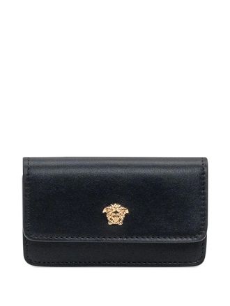 Versace medusa-head wallet - men - Calf Leather/Polyester - One Size - Black