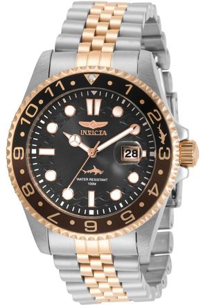 Invicta Pro Diver 30626 Herenhorloge - Quartz Uurwerk - Roestvrij Staal met Zwarte Wijzerplaat - 43 mm