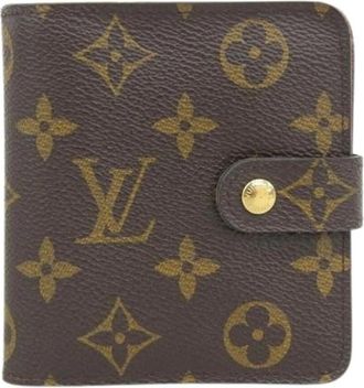 Louis Vuitton Pre-owned Vintage Monogram Bi-fold Portemonnee - Dames - Vintage Accessoires - Bruin - ONE Size - Vintage