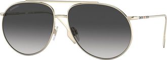 Burberry BE3138 ALICE Asian Fit 11098G Womens Sunglasses Gold Size 61