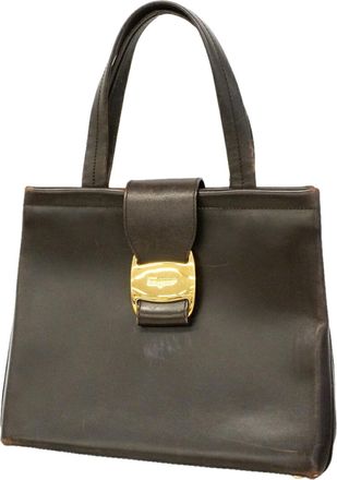 Ferragamo Brown Leather Tote Bag (Pre-Owned)