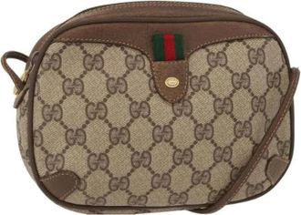 Gucci Pre-owned Cross Body Bags, female, Beige, Size: ONE SIZE Pre-owned Plastic Cross Body Bag