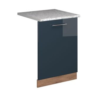 Vicco Panel Frontal Del Lavavajillas Fame-line, Azul Oscuro Alto Brillo, 60 Cm, Et M&aacute;rmol Vicco