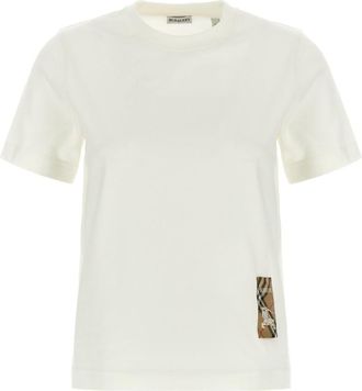 Burberry White Check T-shirt