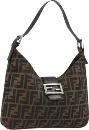 Fendi Pre-owned Vintage Zucca Canvas Shoulder Bag - - Pre-owned - Donna - Marrone - ONE SIZE
