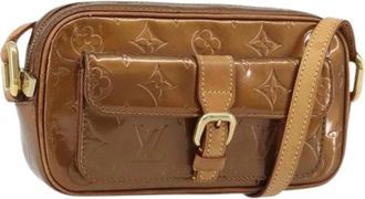 Louis Vuitton Pre-owned Vintage Schoudertas - Dames - Vintage Schoudertas - Bruin - ONE Size - Leer - Vintage