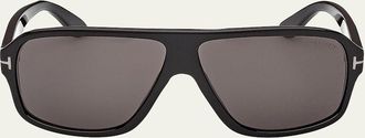 Tom Ford Mens William-02 Acetate Rectangle Sunglasses