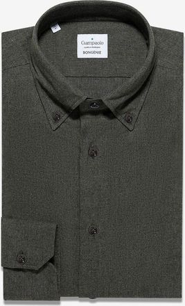 Giampaolo Lang&auml;rmeliges Hemd aus Baumwolltwill