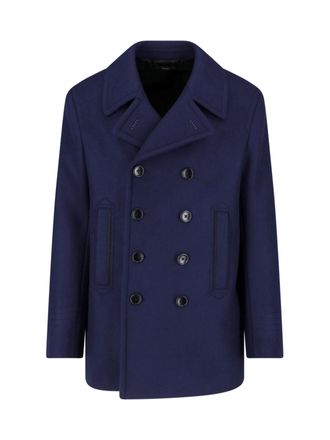 Tom Ford Caban Doppiopetto In Lana