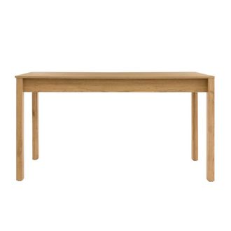 Kenay Home Mesa de comedor efecto madera natural 90 cm x 140 cm