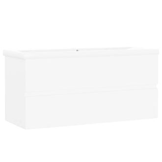 Berkfield Home Sink Cabinet with Built-in Basin White Engineered Wood