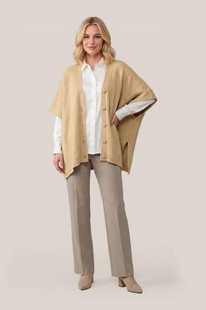 Mart Visser Ayla Lurex Poncho Zand / Goud