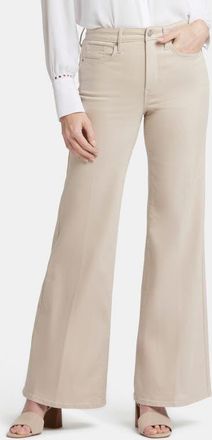 NYDJ Mia Palazzo High Waist Flare Jeans in Feather at Nordstrom, Size 14