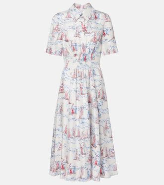 Emilia Wickstead Khloe printed wool midi dress