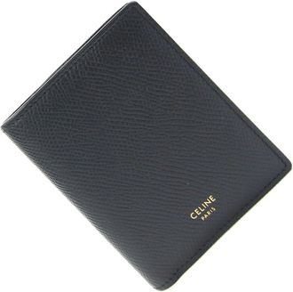 Celine Black Leather Wallet (Bi-Fold) (Pre-Owned)