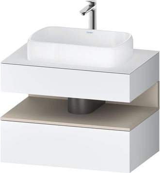 Duravit Duravit - Qatego Consola Mueble Bajo Lavabo, 1 Extra&iacute;ble, 1 Caj&oacute;n