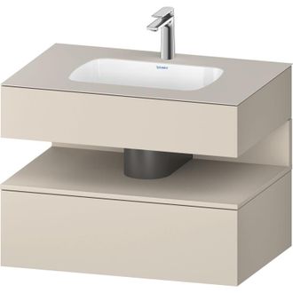 Duravit Qatego Lavabo Encastrado Con Base De Lavabo Consola, - Duravit