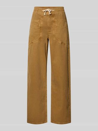 BA&SH Wide Leg Jeans mit elastischem Bund Modell FIMA in Camel, Gr&ouml;&szlig;e 34