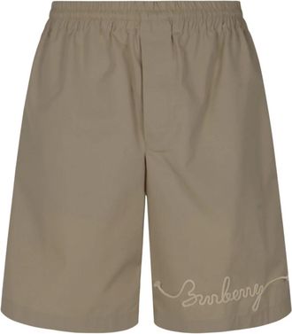 Burberry Heren, Korte broeken, Bruin, Maat: M Katoen